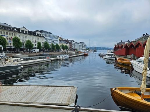 frühmorgens in Arendal