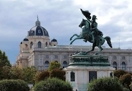 Blick auf das Naturhistorische Museum in Wien