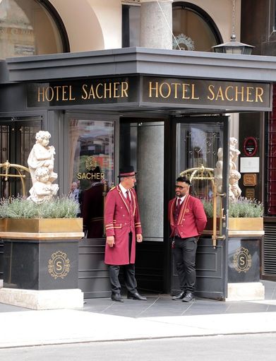 das wohl berühmteste Hotel in Wien, das Hotel Sacher